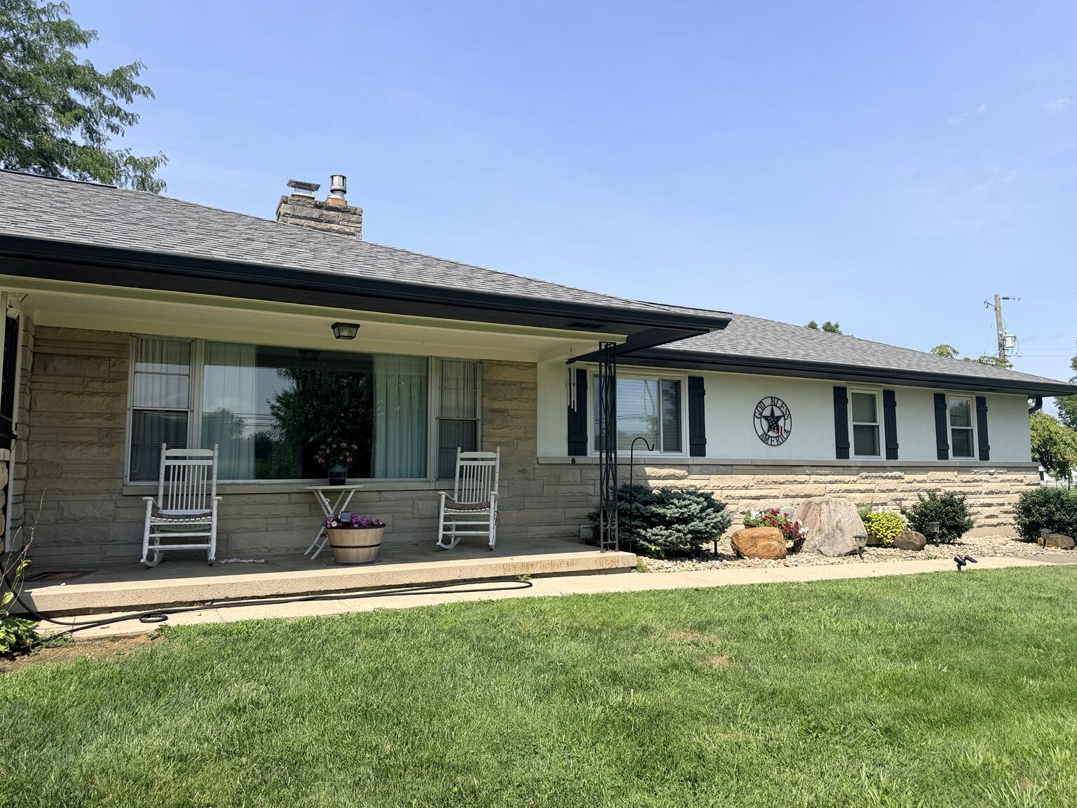 Completed exterior painting project, view 4
