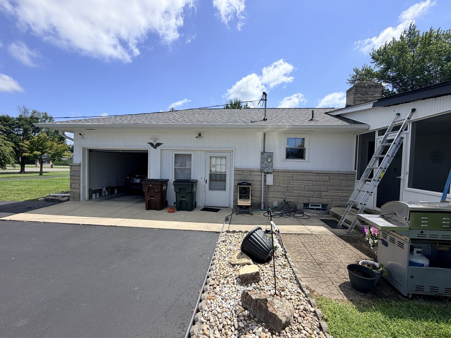 Exterior painting project before work began, view 4