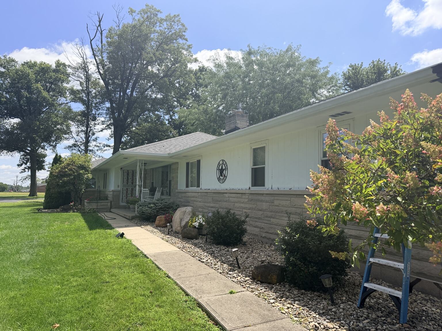 Exterior painting project before work began, view 7